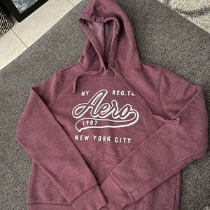 Aeropostal maroon hoodie sweatshirt size medium